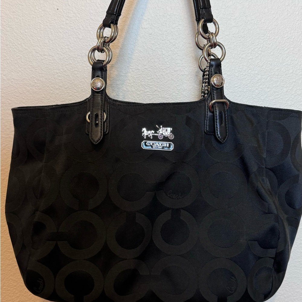 Authentic Black Coach Handbag